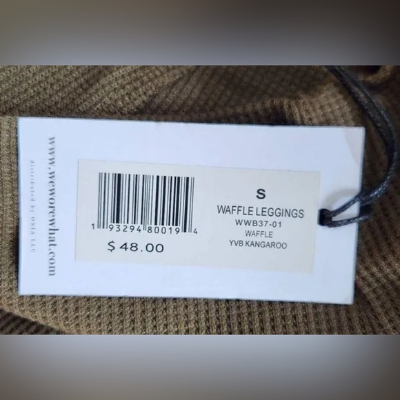 WeWoreWhat Brown Leggings High-Waisted Stretchy Fit - Picture 7 of 10